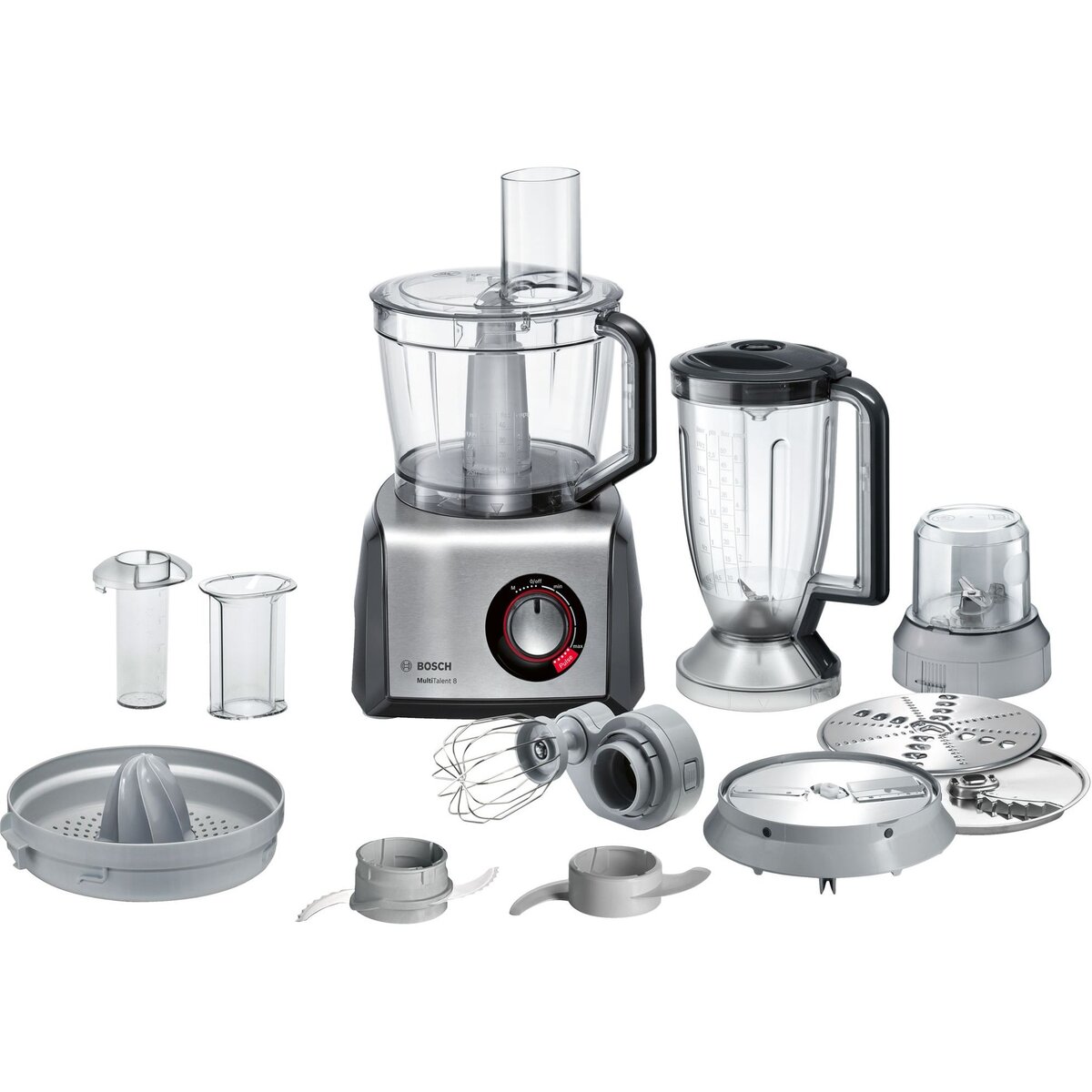 Robot de bucatarie multifunctional MC812M844 Vas 3.9 Litri Blender 1.5 Litri 1250W Negru Inox