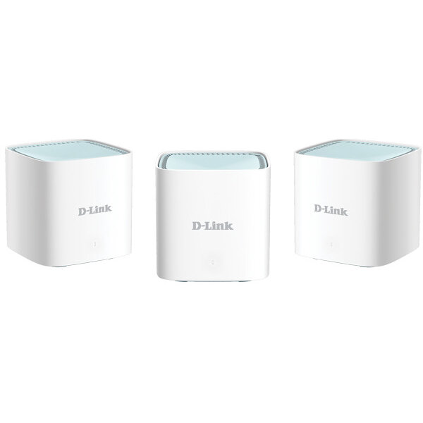 Sistem Wi-Fi Mesh M15-3 3xbuc  Smart Eagle PRO AI D-Link AX1500 Dual-Band MU-MIMO OFDMA  Asistenta AI  Control Parental Control Vocal Google/Alexa Alb