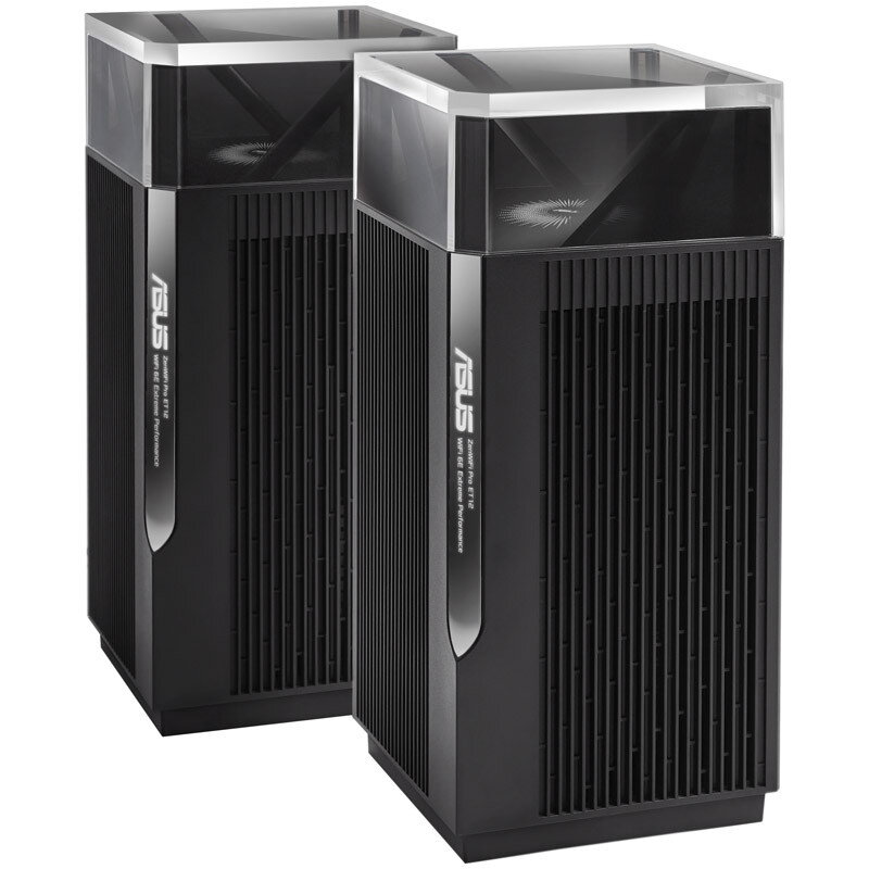 Router Wireless ZenWiFi Pro ET12, AXE11000, negru, pachet de 2