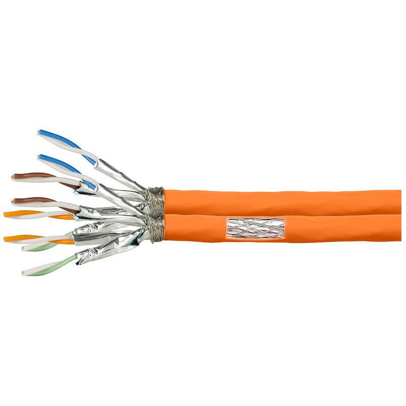 S/FTP Cat7 AWG23 1000MHz, Portocaliu,duplex