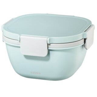 Salad Box To Go, Dressing Container, Topper 3 Compartments, Cutlery, 1.4 l,