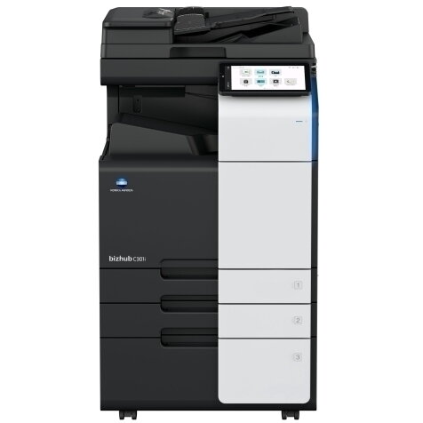 Set copiator color A3 BizHub C301i + DF-714 + DK-516x + tonere TN-328 CMYK + cablu