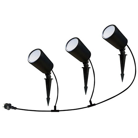 SET CORP ILUMINAT LED RGB 3IN1 5.2W IP65 - NEGRU