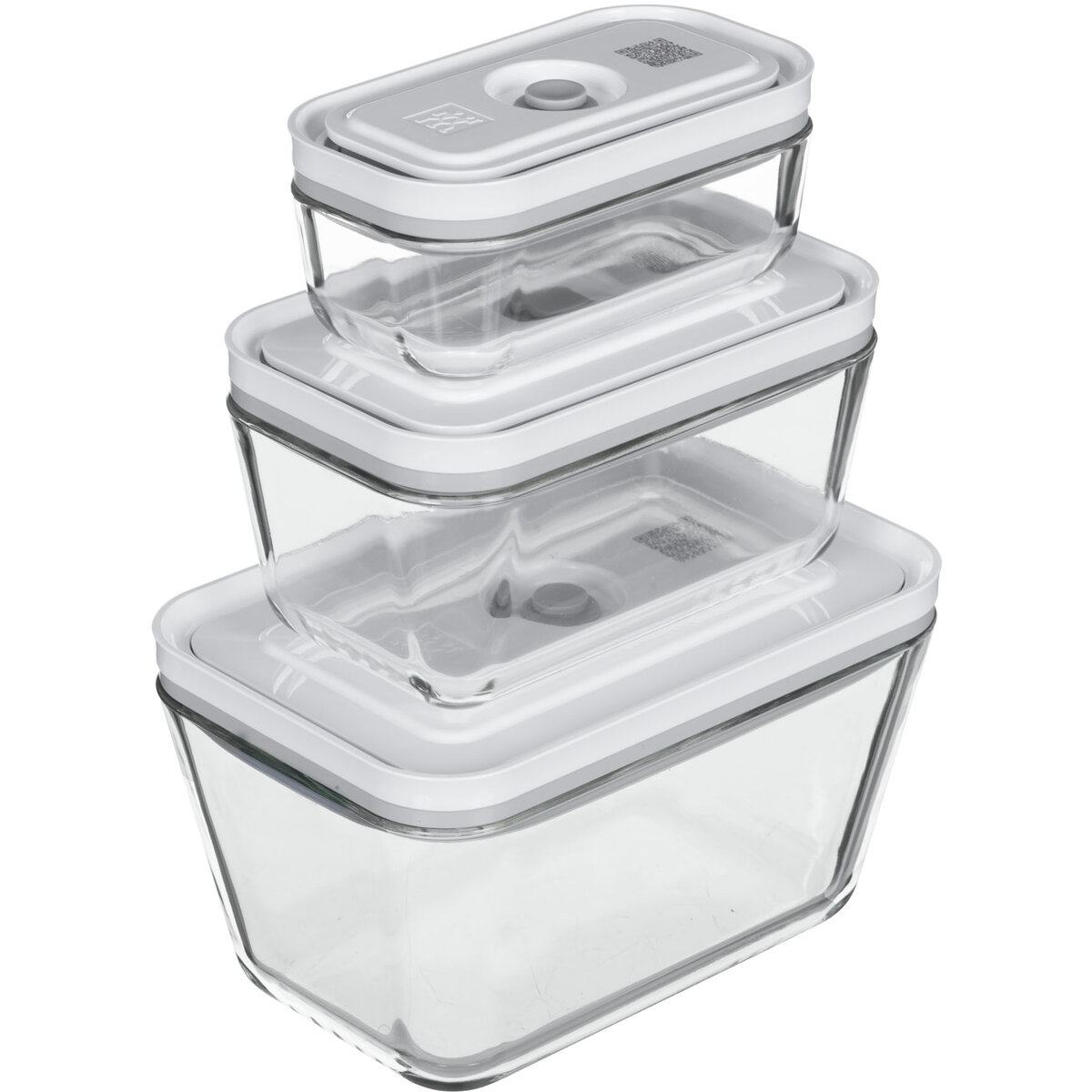 Set of 3 Glass Containers Fresh & Save