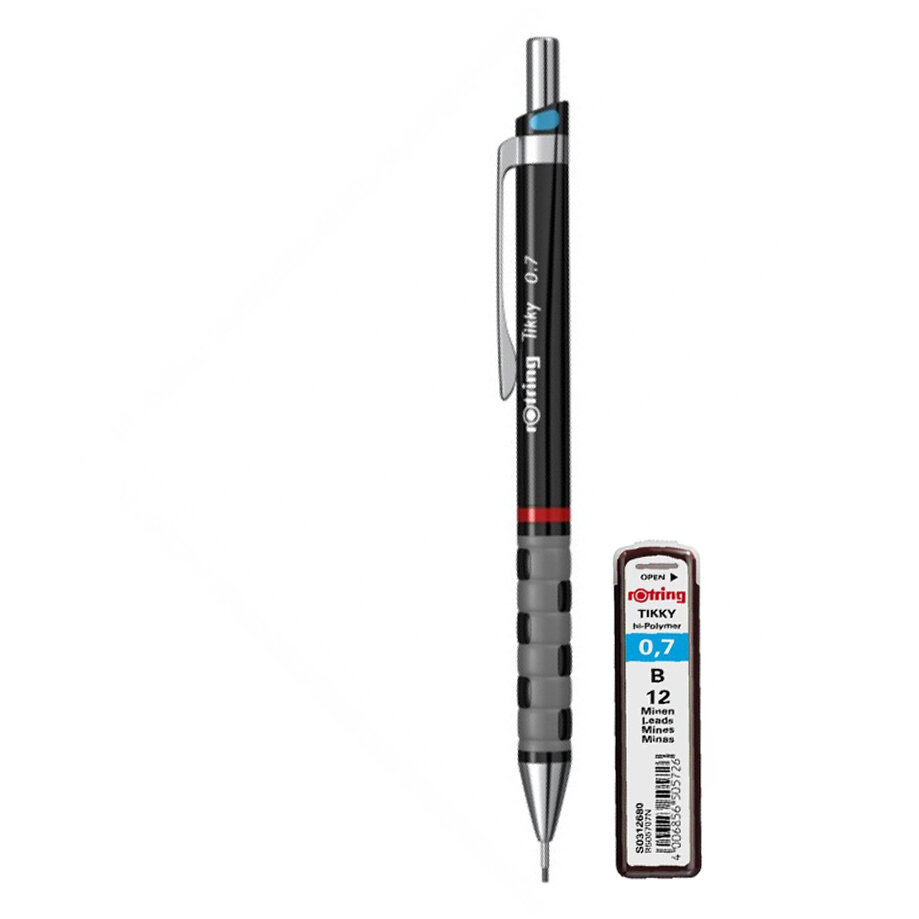 Set Rotring, creion mecanic Tikky III Original,  0.7 mm