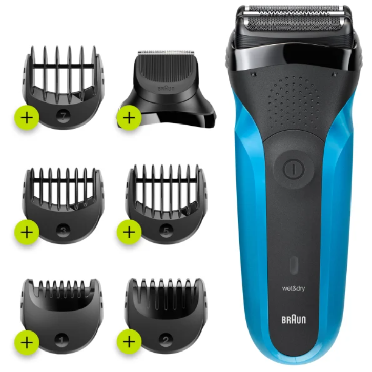 Aparat de Ras Electric Shave&Style 310BT Wet & Dry Negru/Albastru