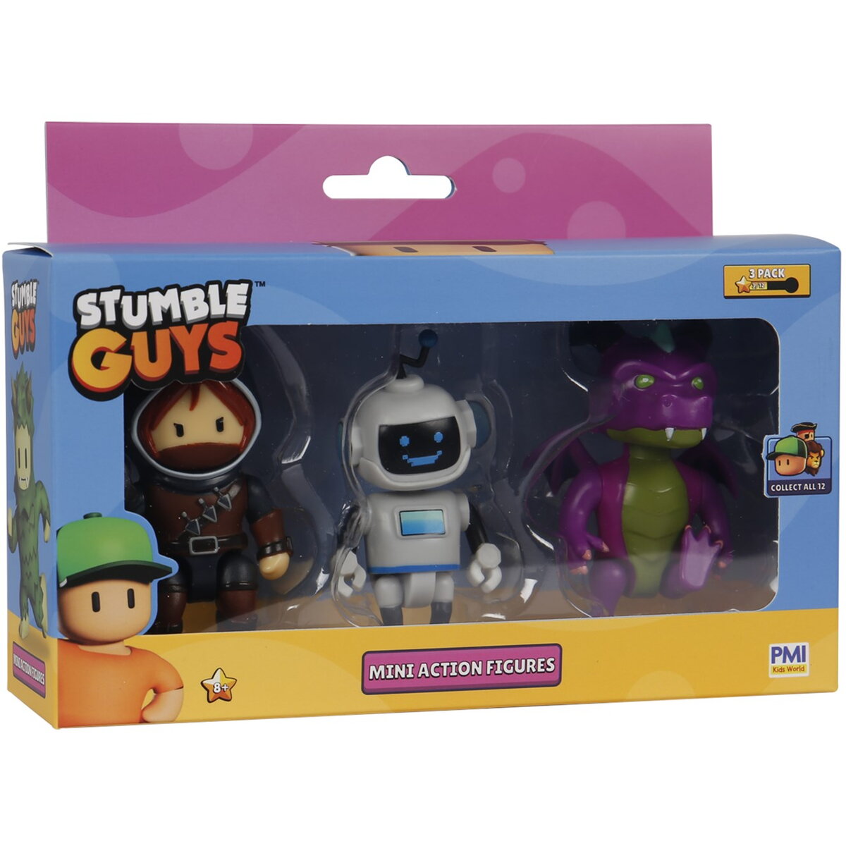 STUMBLE GUYS S2 MINI ACTION FIGURES - 3 PACK VER.A