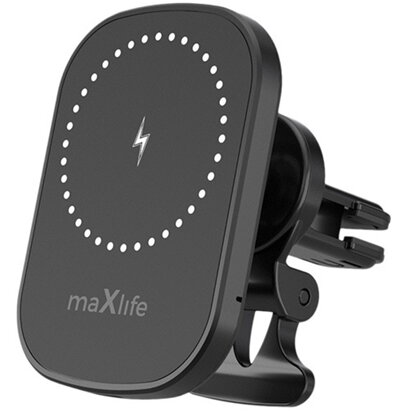 Suport Telefon Magnetic Wireless 15W Prindere Ventilatie Negru