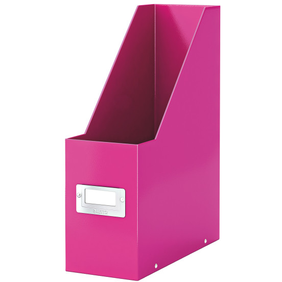 Suport vertical pentru cataloage, LEITZ Click Store, carton laminat - roz