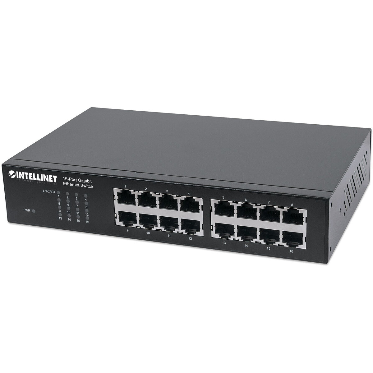 Switch 16-Port Gigabit Ethernet , 16-Port RJ45 10/100/1000 Mbps, IEEE 802.3az Energy Efficient Ethernet, Desktop, 19 Rackmount (Euro 2-pin plug)