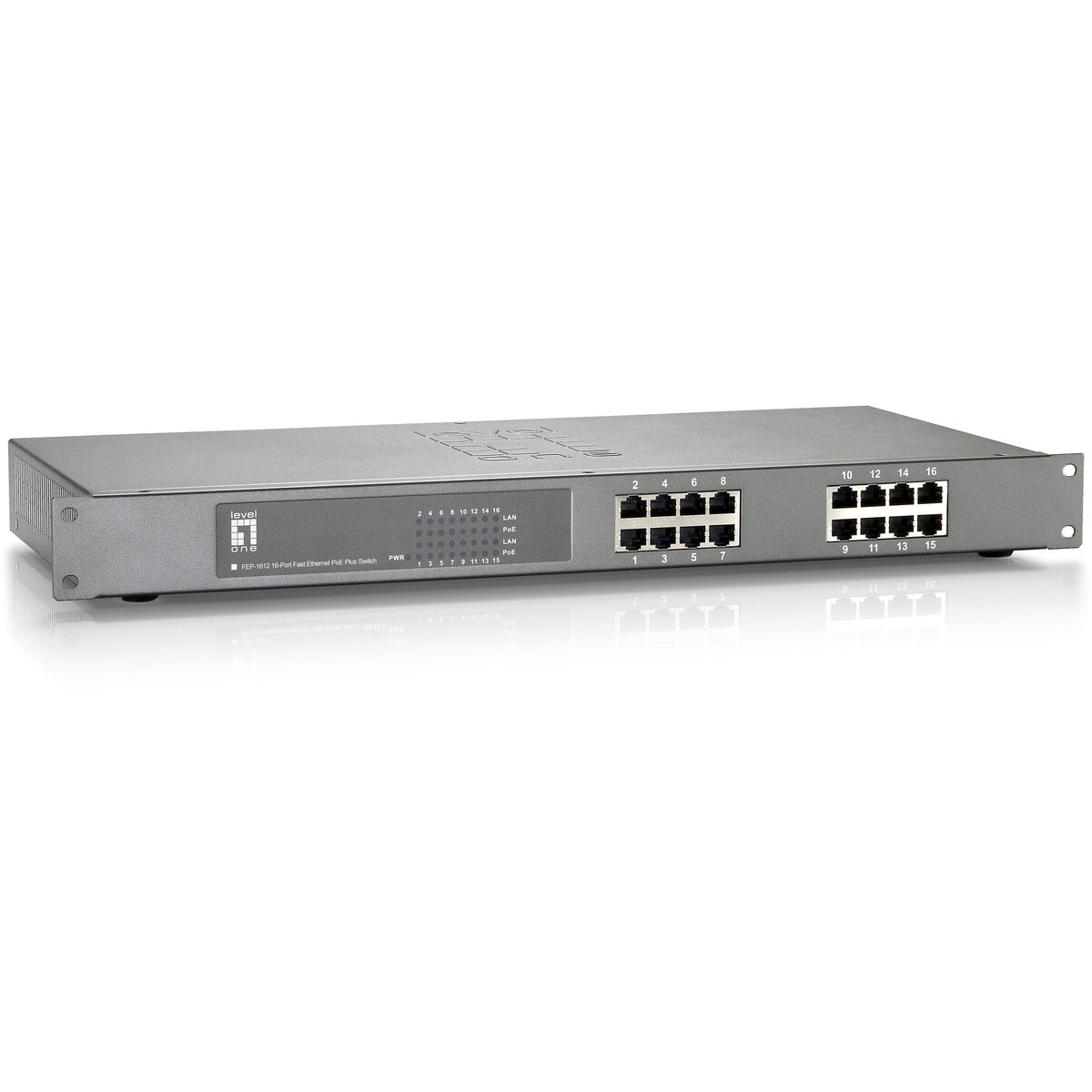 Switch 16x FE FEP-1612  19 480W 16xPoE