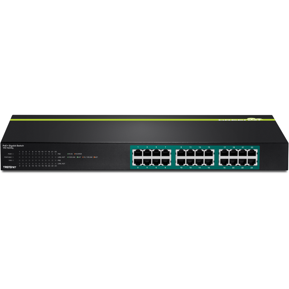 Switch 24 Port Gbit L2 PoE+ 370W Metall