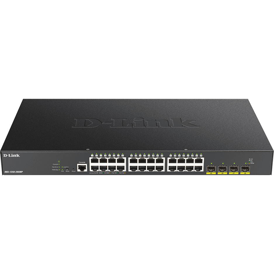 Switch 28-PORT SMART MGD POE+GB 4X 10G