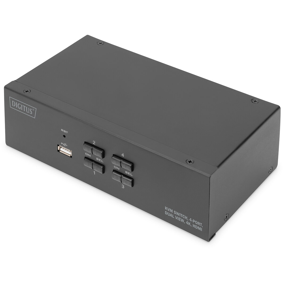 Switch 4-Port 4K30Hz 2xHDMI 2xUSBA 2x3,5mKlinke