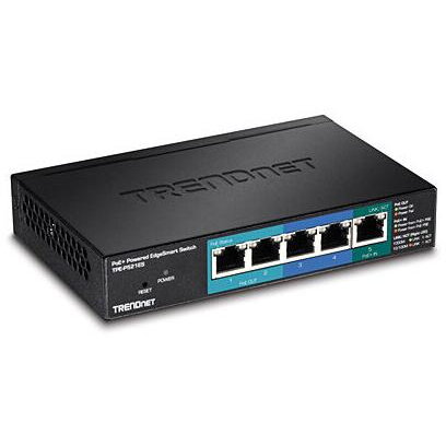 Switch 5-Port Gbit EdgeSmart PoE+ 18 W Metall