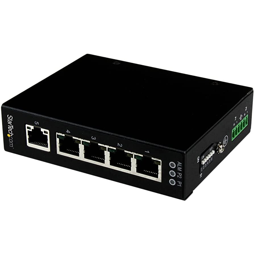 Switch 5 Pt Industrial Gigabit Network Negru