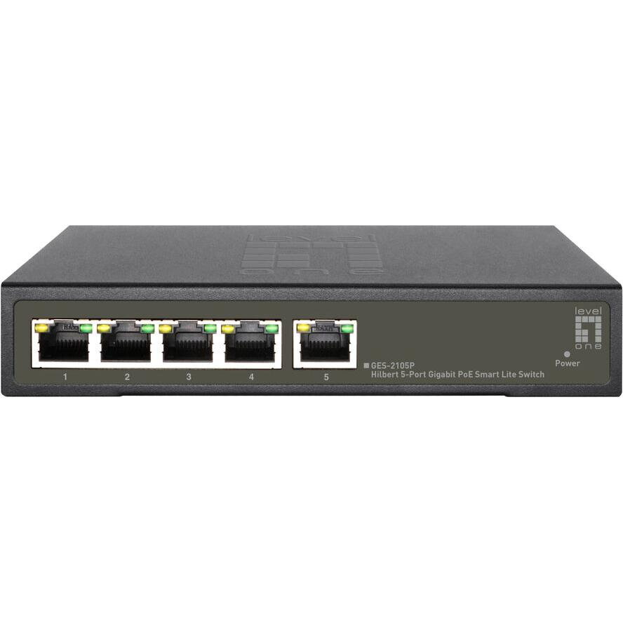 Switch 5x GE GES-2105P Hilbert         60W  4xPoE+