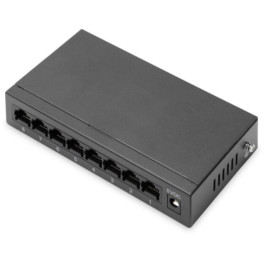 Switch 8-Port  Gigabit          Unmanaged Negru