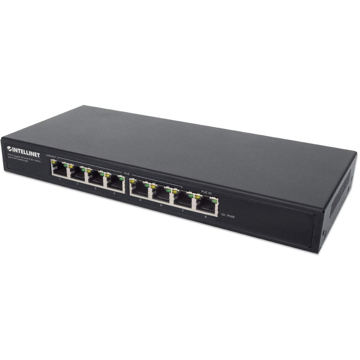 Switch 8-Port PoE+ Gigabit mit PoE-Passthrough
