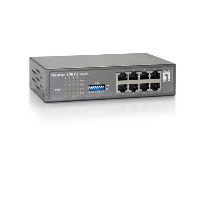 Switch 8x FE FEP-0800 90W  8xPoE