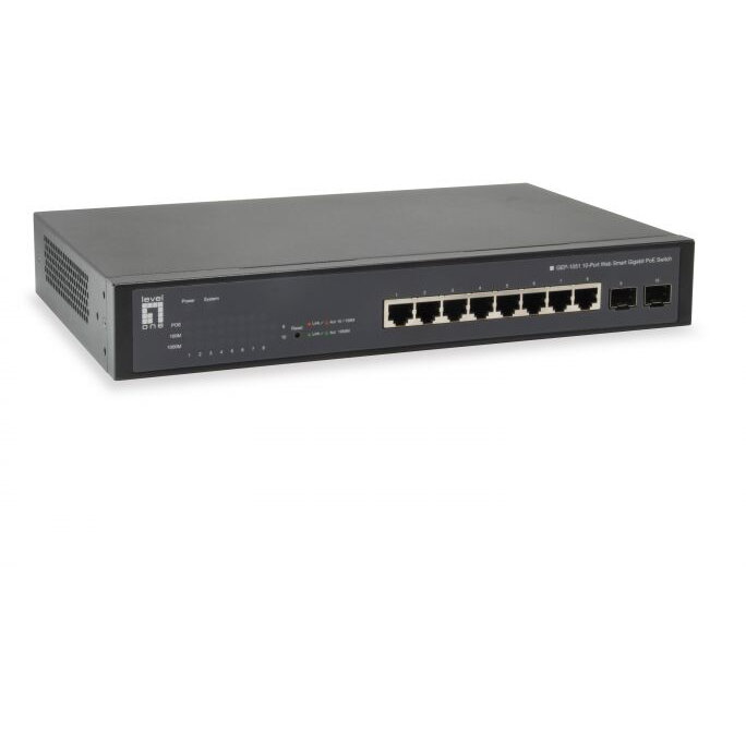 Switch 8x GE GEP-1051 2xGSFP 70W  8xPoE