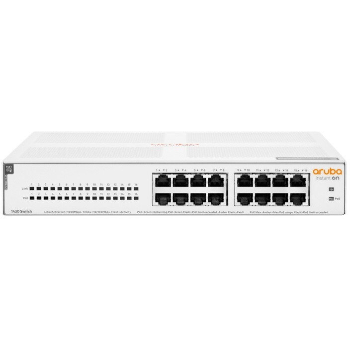 Switch ARUBA Instant On 1430 16x1GbE PoE R8R48A
