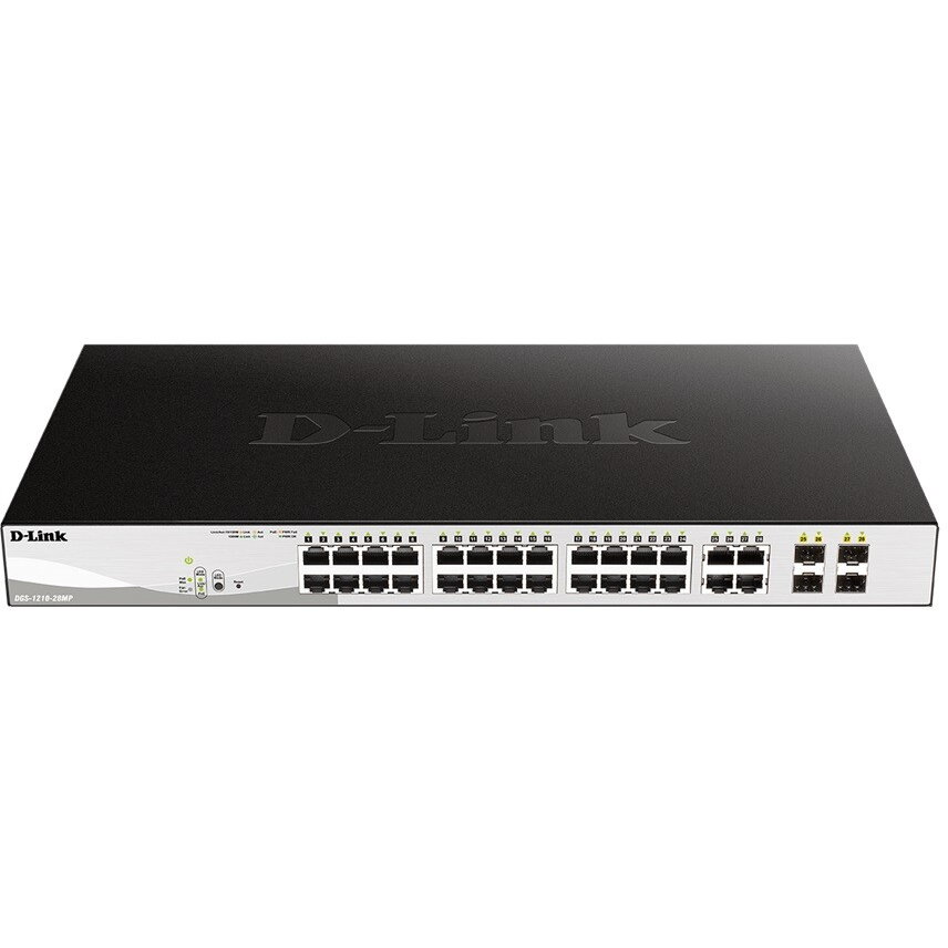 Switch DGS-1210-28MP 24 porturi Gigabit 4 porturi Combo SFP