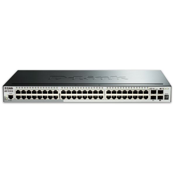 Switch DGS-1510-52X/E network Managed L3 Gigabit Ethernet (10/100/1000) 1U Black