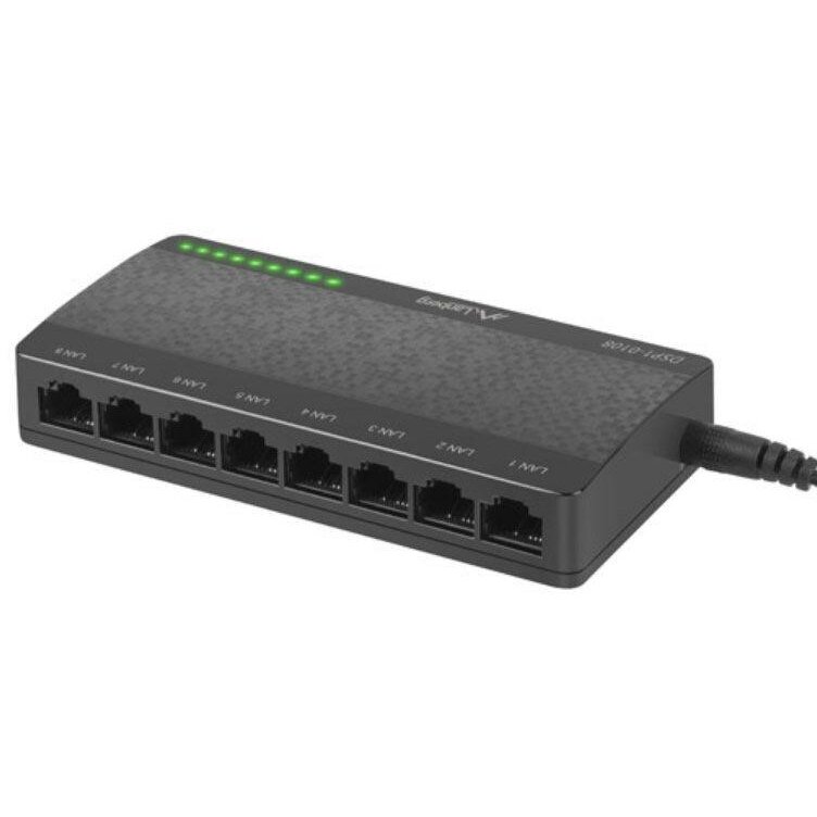 Switch DSP1-0108 8 Porturi Negru