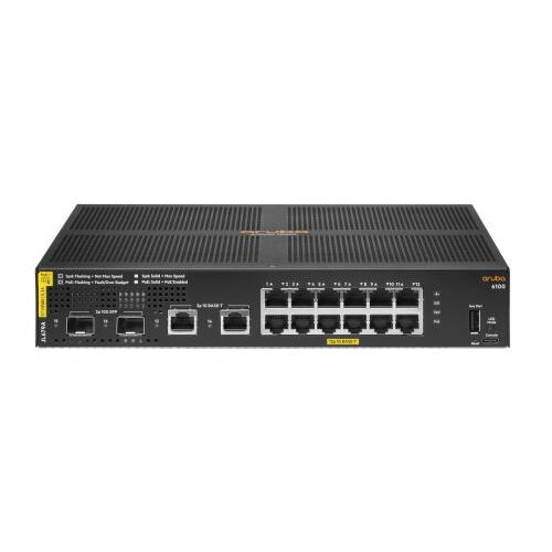 Switch Gigabit Aruba 6100 12G Class4 PoE 2G/2SFP+ 139W