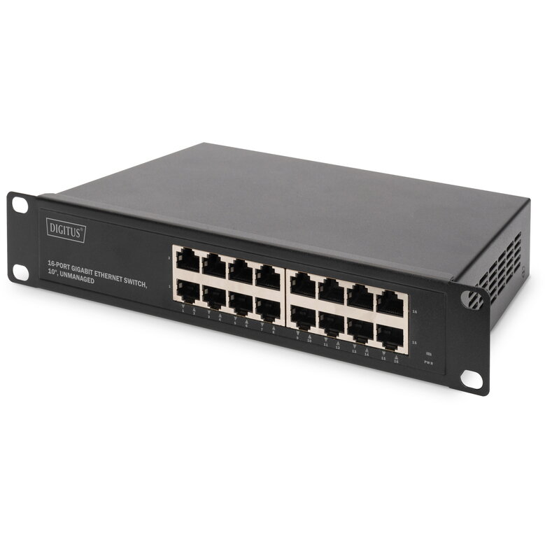 Switch Gigabit Ethernet Switch 16-port, 10 inch, unmanaged