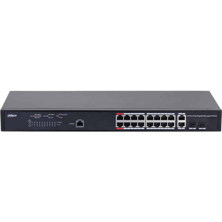 Switch 18P MNG GB 16POE 130W Negru