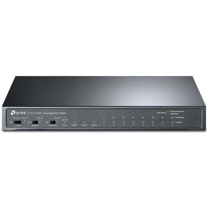 Switch 8P 10/100 3P GB POE TL-SL1311MP Negru