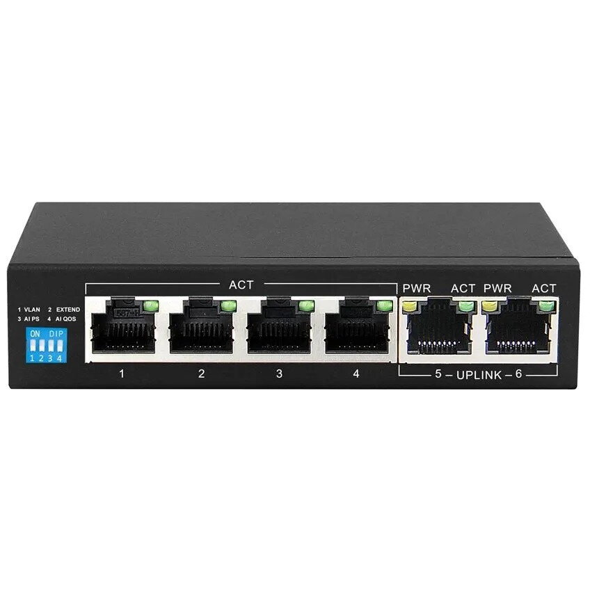 Switch KRIOS EX-SG1005P 5 ports gigabite PoE (4X PoE) 802.3AF/AT 150W MAX 30W per port