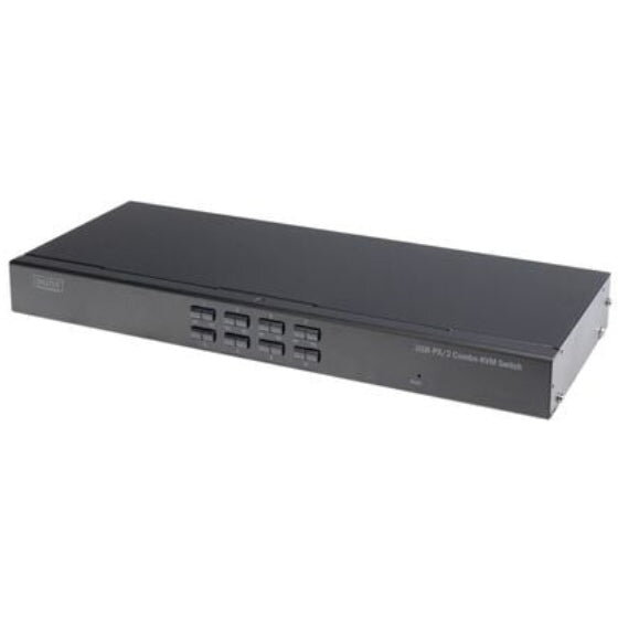 Switch KVM 1 User ->  8 PCs (je PS/2 od. USB)
