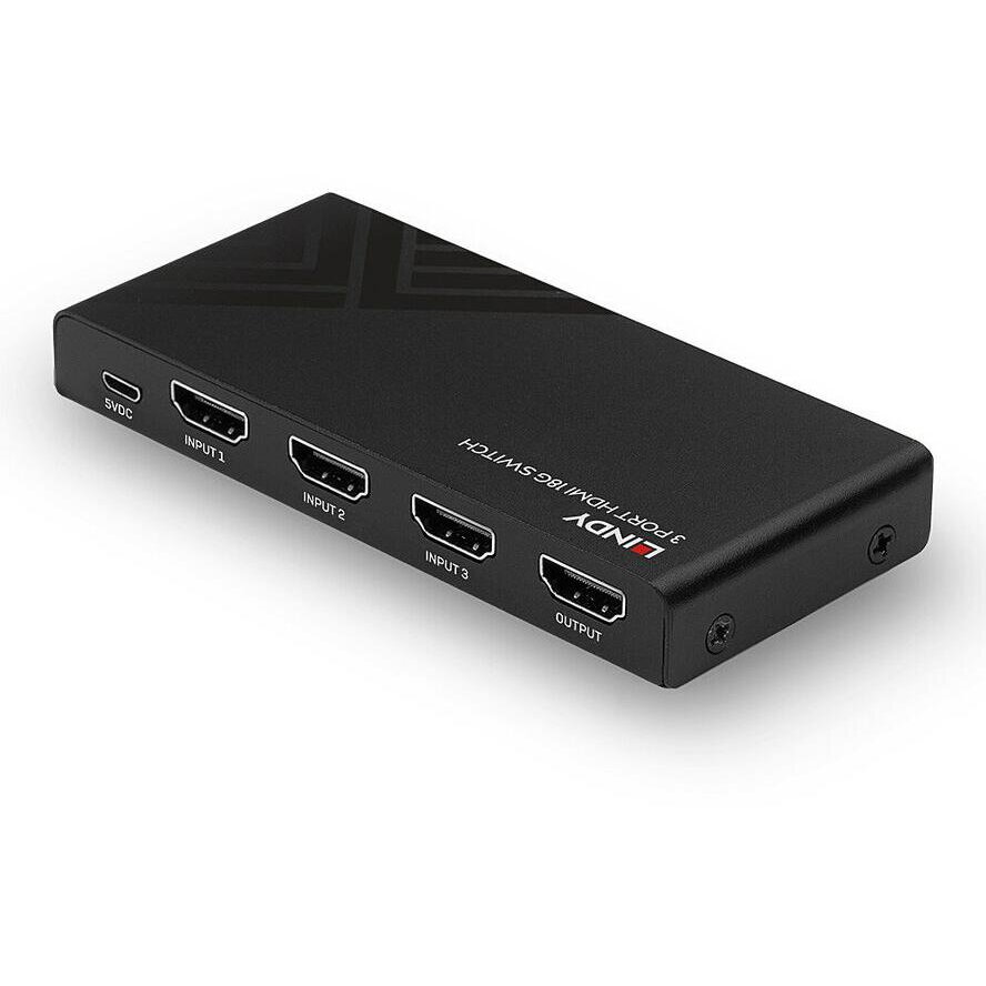 Switch KVM 3 Port HDMI 18G 