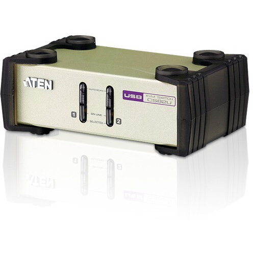 Switch KVM ATEN BIURKOWY KVM 2PORT PS2 USB VGA CS82U