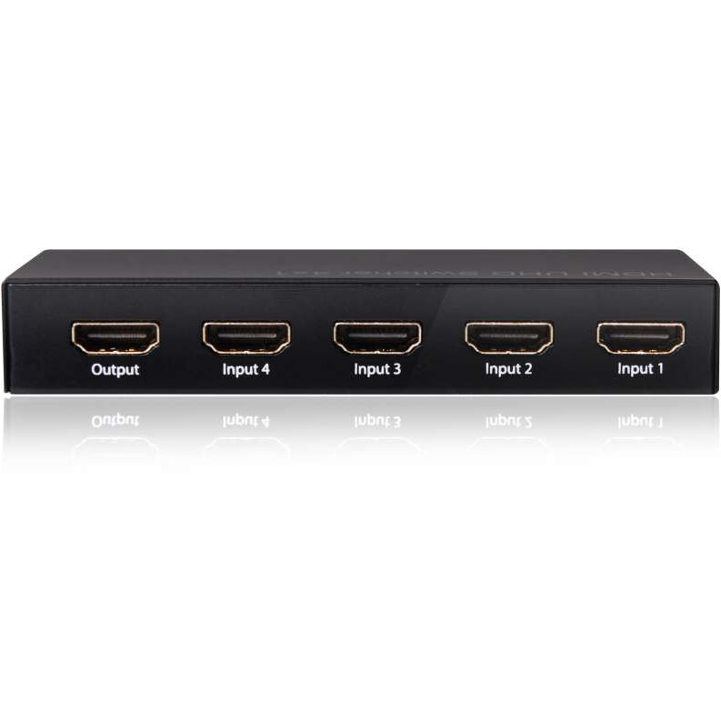 Switch KVM CLUB3D HDMI™ 2.0 UHD 4K60Hz SwitchBox 4 ports and included IR Remote control