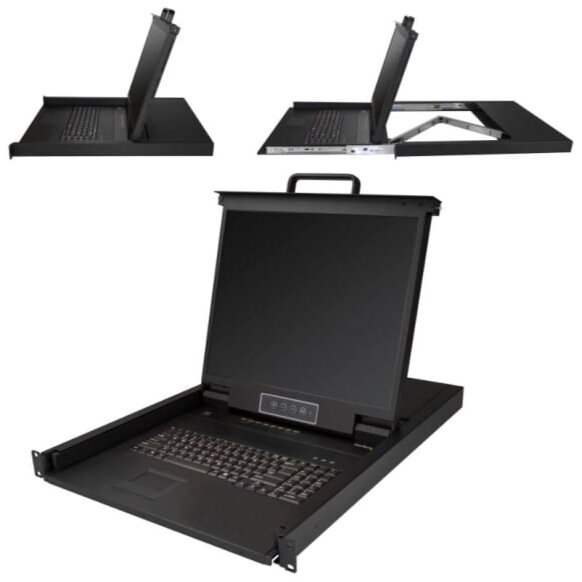 Switch KVM RKCONS1908K 8 PORT RACKMOUNT CONSOLE/FOR SERVER RACK - 4826 CM