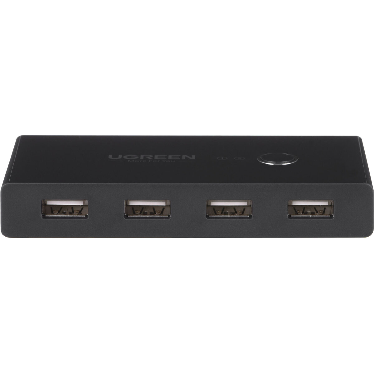 Hub USB Extern USB 2.0 x 4 Conectare Prin 2 x USB Partajare Date 2 PC-uri Simultan Buton Comutare PC 1.5m LED Negru