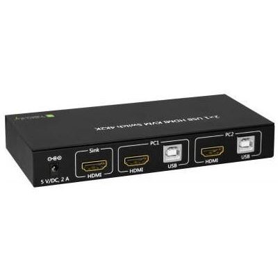 Switch KVM USB, HDMI, 4K, 2 moduri