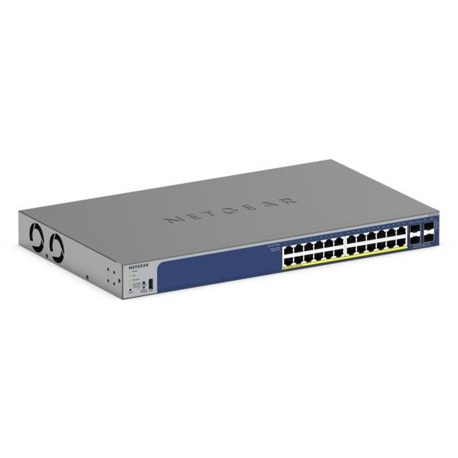 Switch NETGEAR 28-Port PoE Gigabit/10G Stackable Smart Switch (GS728TXP)