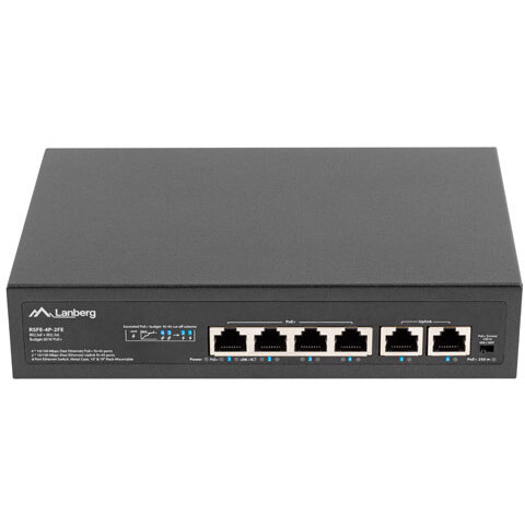 Switch PoE+ Rack 10/19  RSFE-4P-2FE-60