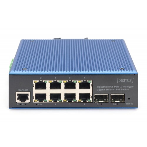 Switch Switch Digitus Gigabit Ethernet PoE Industrial 8+2