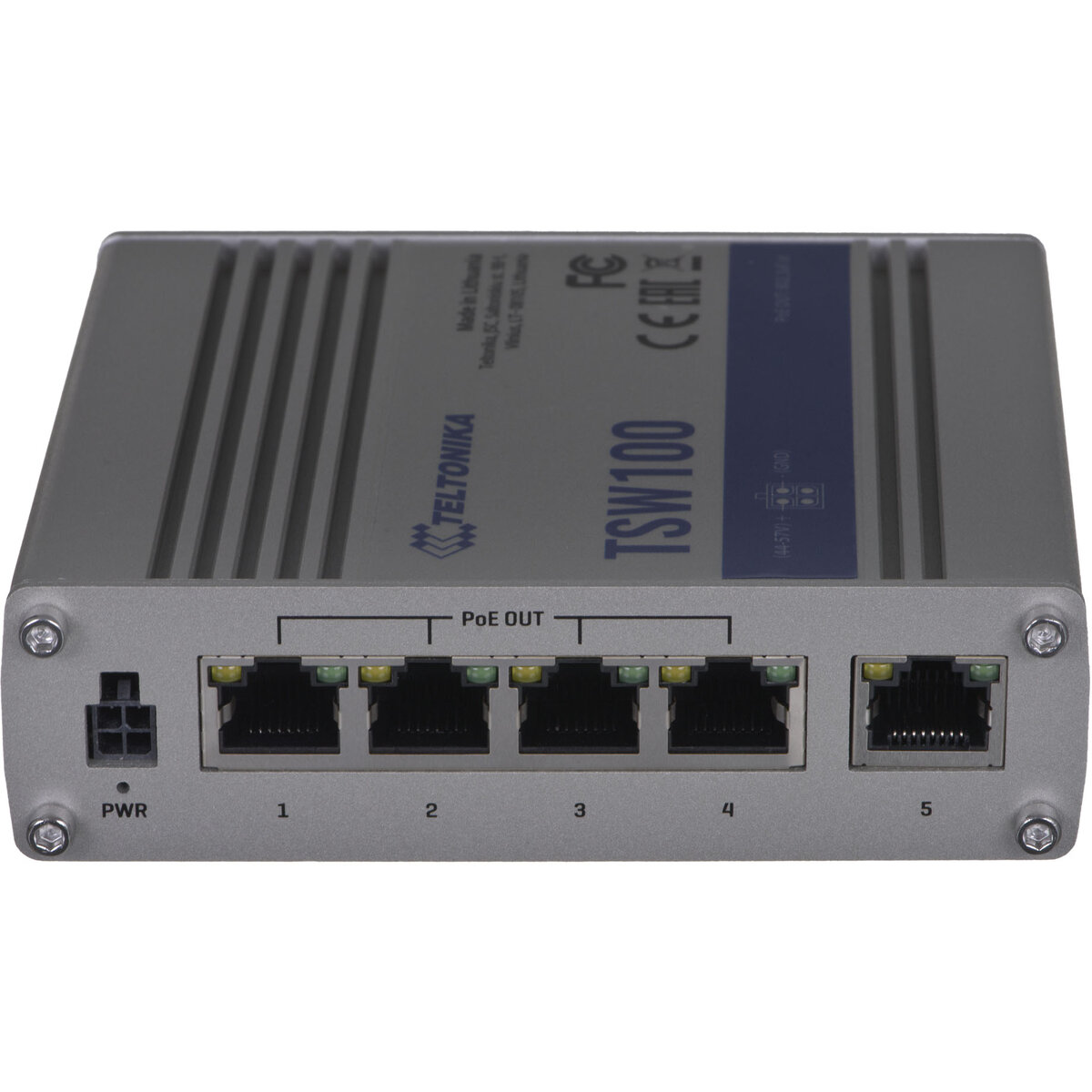 Switch TSW100 5x RJ45 1000Mb/s, 4x PoE