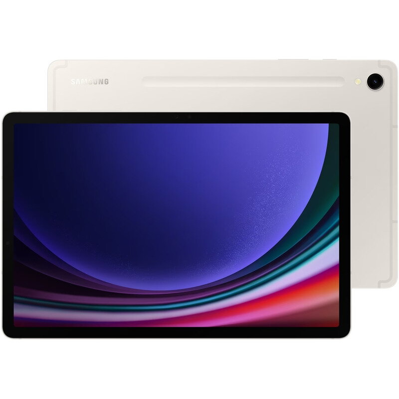 Tableta Galaxy Tab S9, 11 inch Multi-touch, Snapdragon 8 Gen 2 Octa-Core 3.36GHz, 8GB RAM, 128GB flash, Wi-Fi, Bluetooth, 5G, GPS, Android 13, Beige