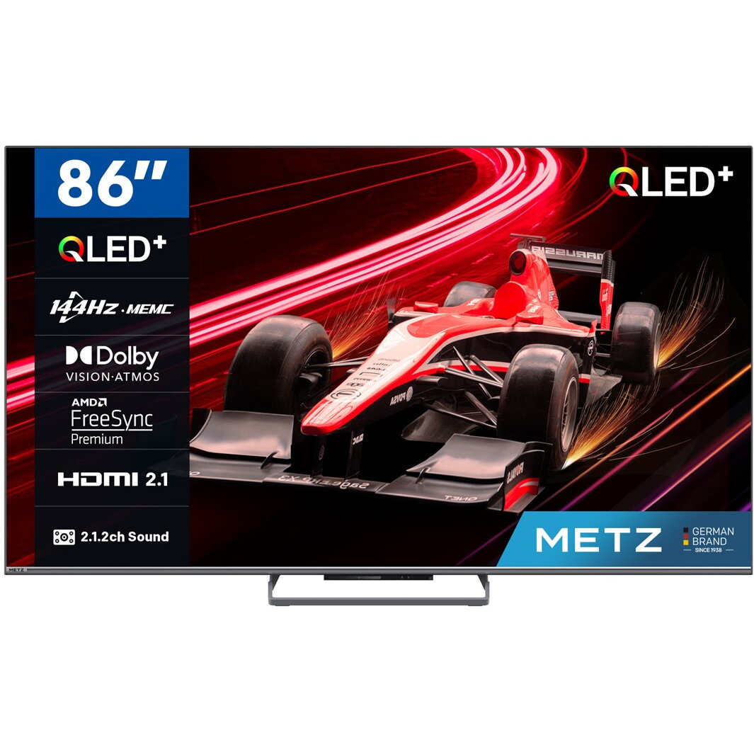 Televizor QLED 86MQE8000 217cm 86inch Gaming TV Smart Google TV 4K Ultra HD 144Hz Clasa F Model 2024 Negru