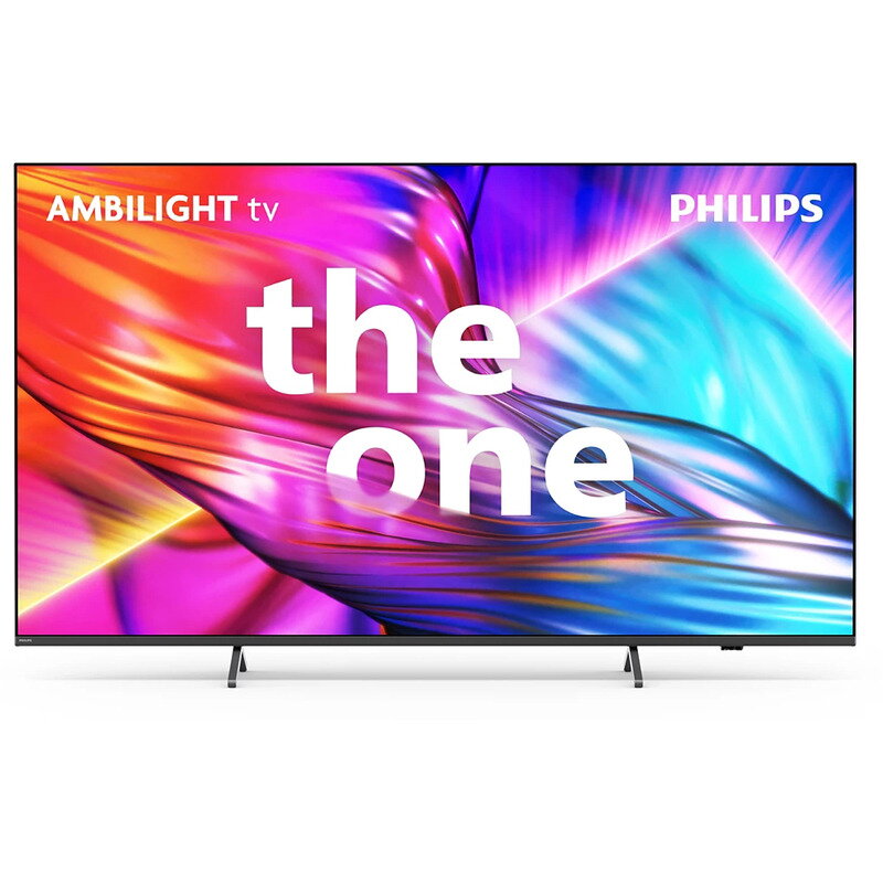 Televizor LED The One Smart TV 75PUS8919/12 Seria PUS8919/12 189cm gri antracit 4K UHD HDR Ambilight pe 3 laturi