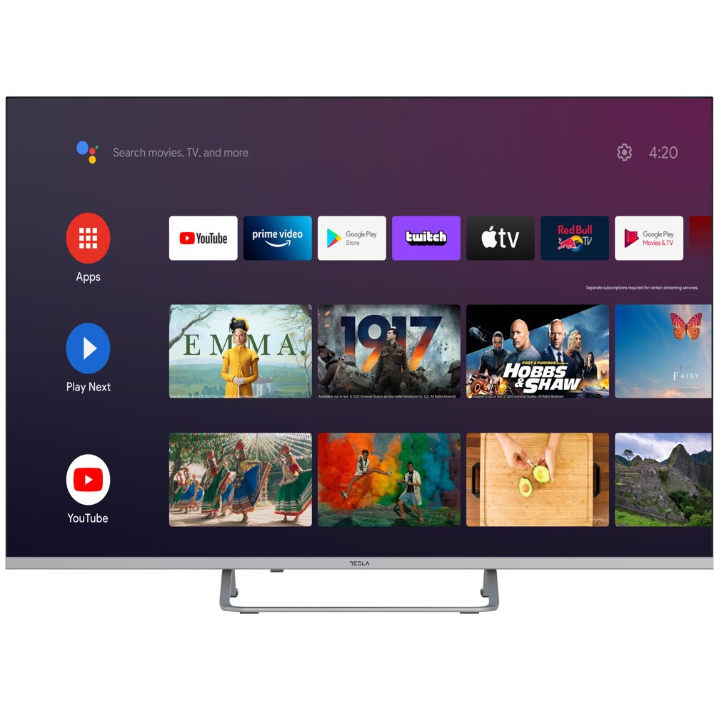 Televizor LED Smart 65E635SUS 165cm 4K UHD Android TV Argintiu