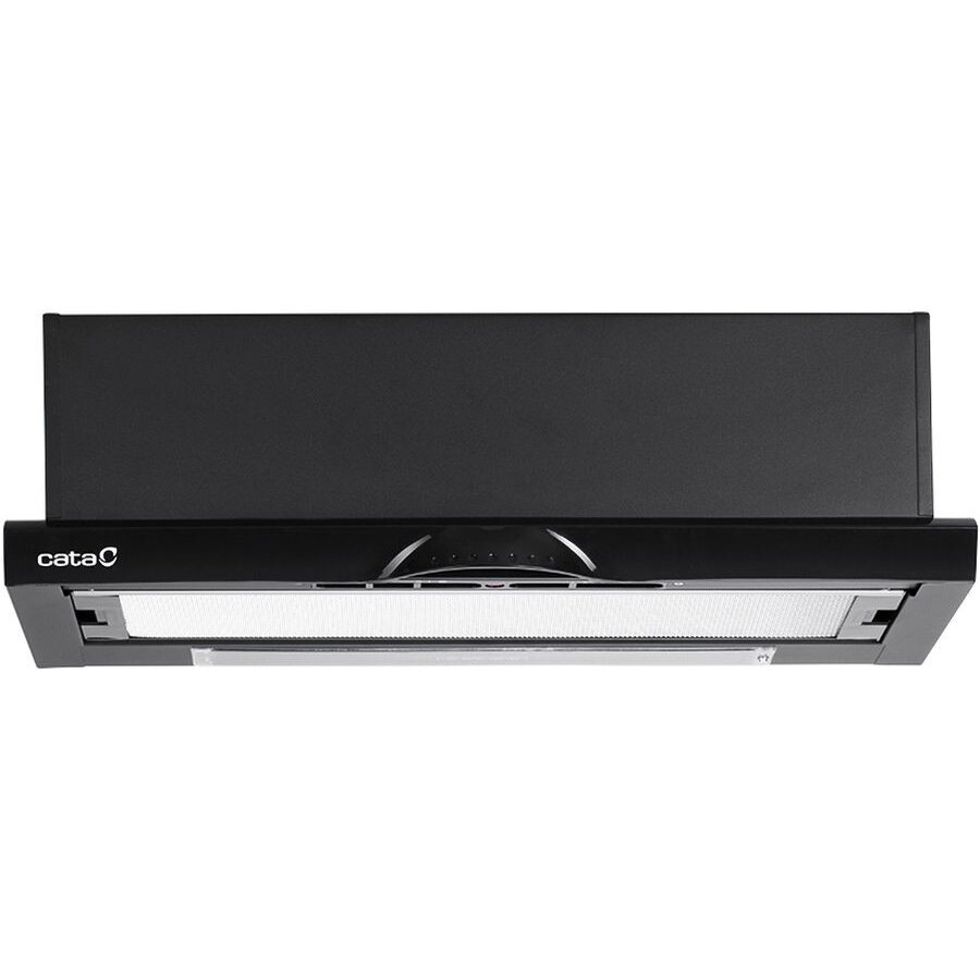 TF-5260/C Black Telescopic cooker hood, 2 Motors, 520 kub.m/h, 3 levels Slider control, Black